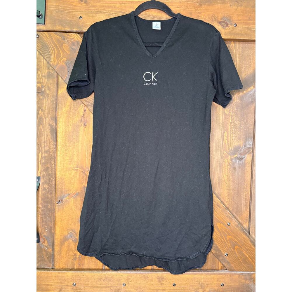 Calvin Klein women’s small black mini t shirt dress